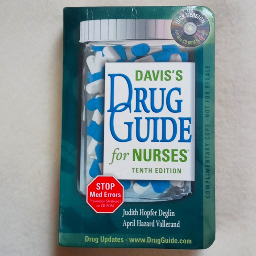 📚 Davis's Drug Guide for Nurses 10th ed Book